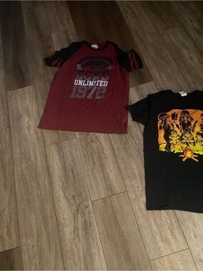 Ecko Unlimited Red and Black Raglan Kids Short Sleeve Tee